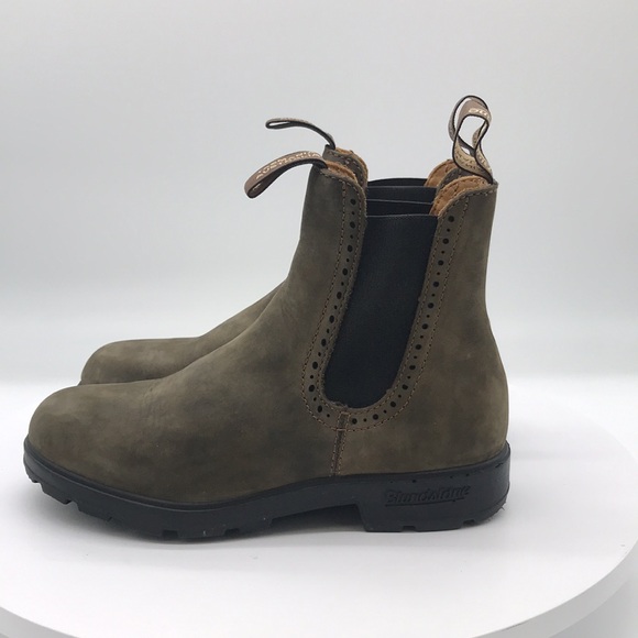 Blundstone unisex Olive Chelsea Boots size 6 mens 8 womens US - Picture 3 of 5